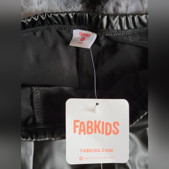 FABKIDS Faux leather Pants - Picture 3 of 3